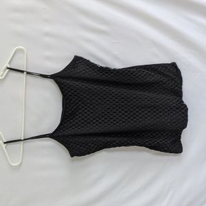 Ann Taylor Loft Black Overlay Camisole